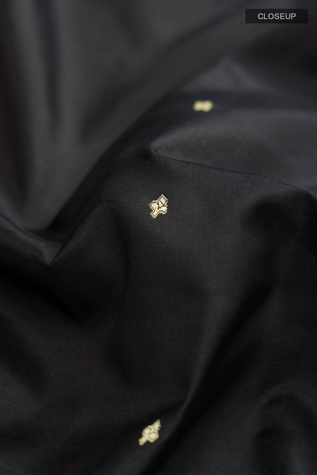 Black Banarasi Katan Silk Saree