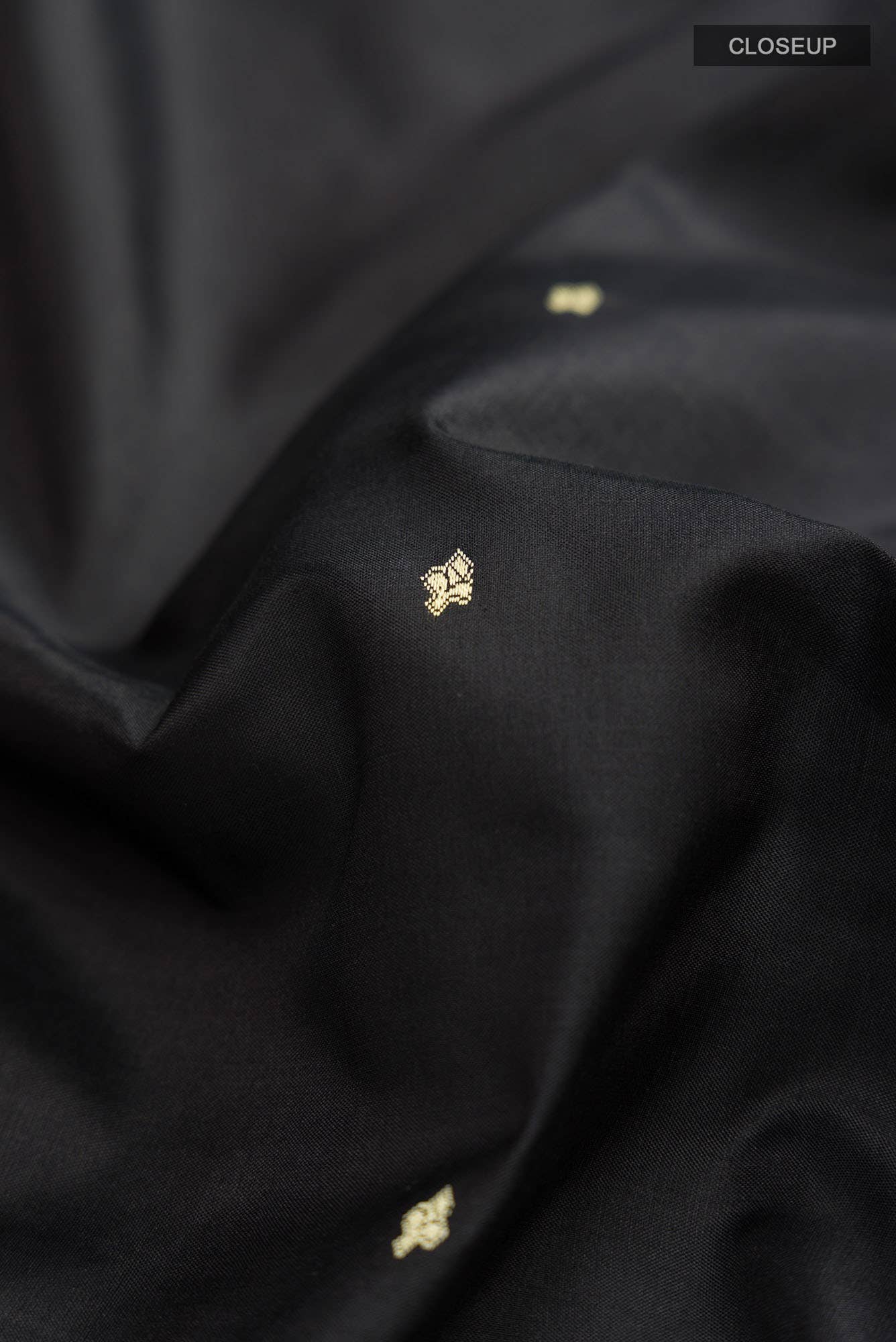Black Banarasi Katan Silk Saree