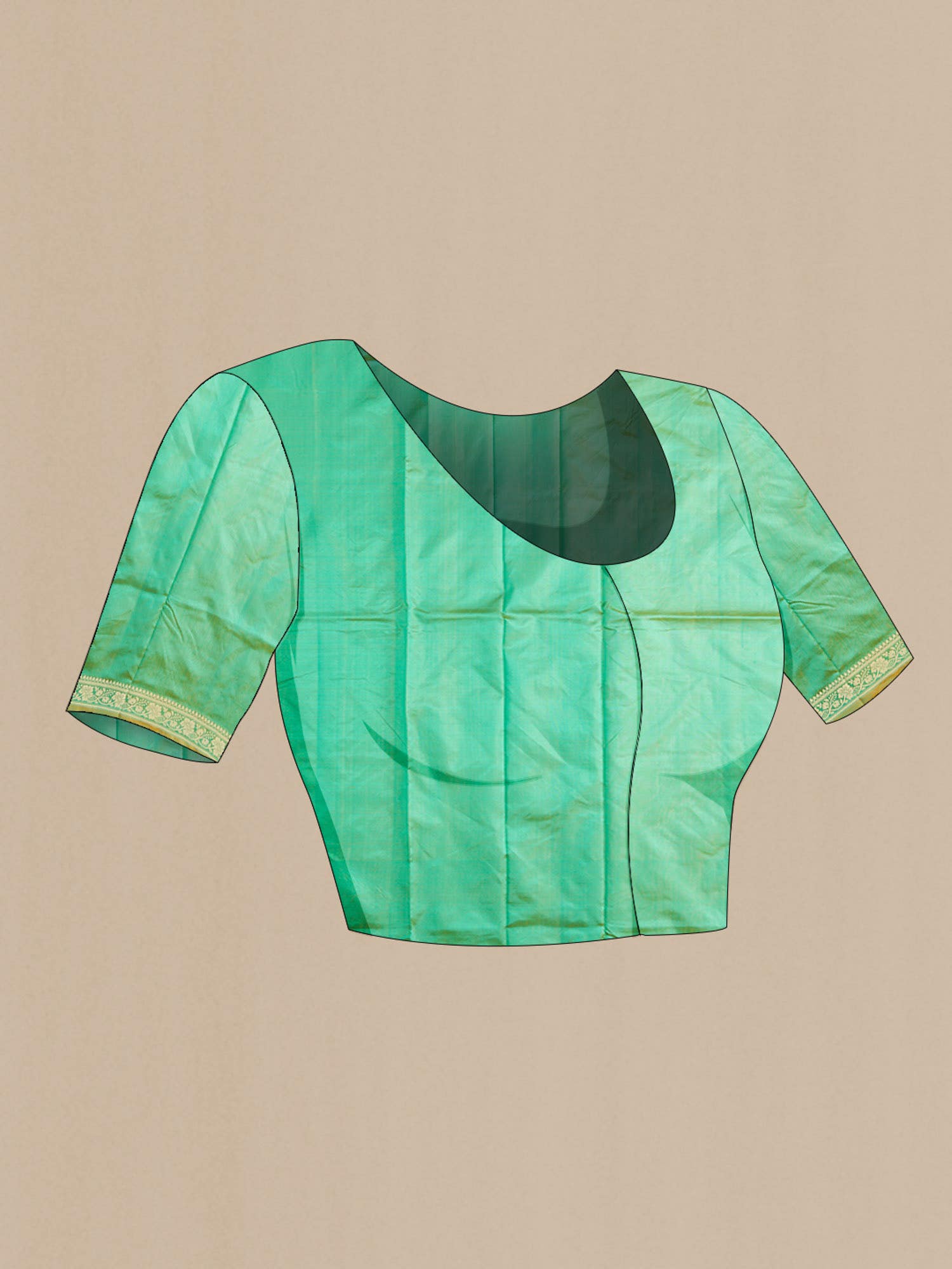 Green Banarasi Katan Silk Saree