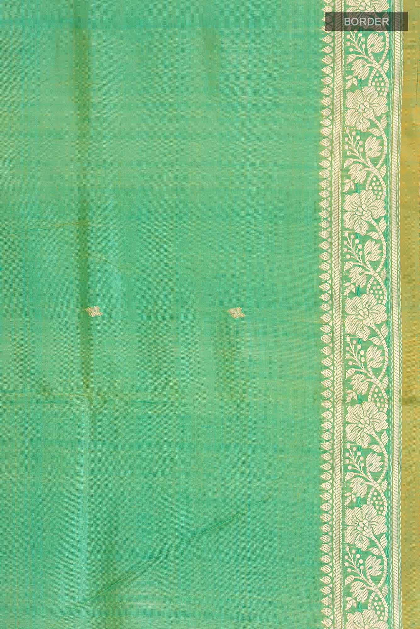 Green Banarasi Katan Silk Saree