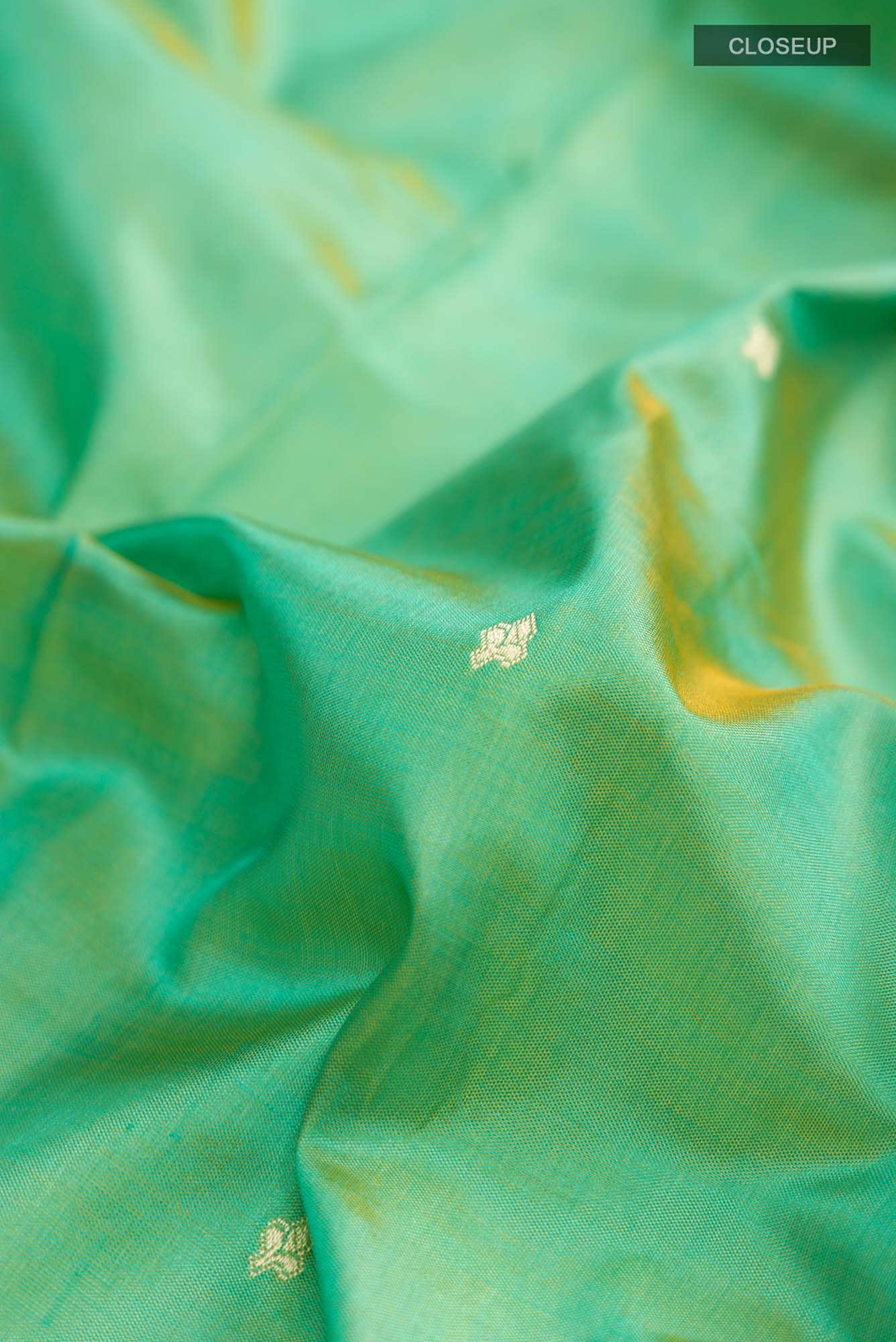 Green Banarasi Katan Silk Saree