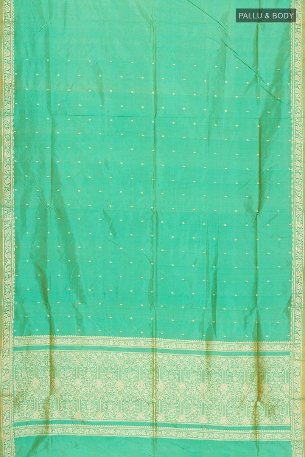 Green Banarasi Katan Silk Saree