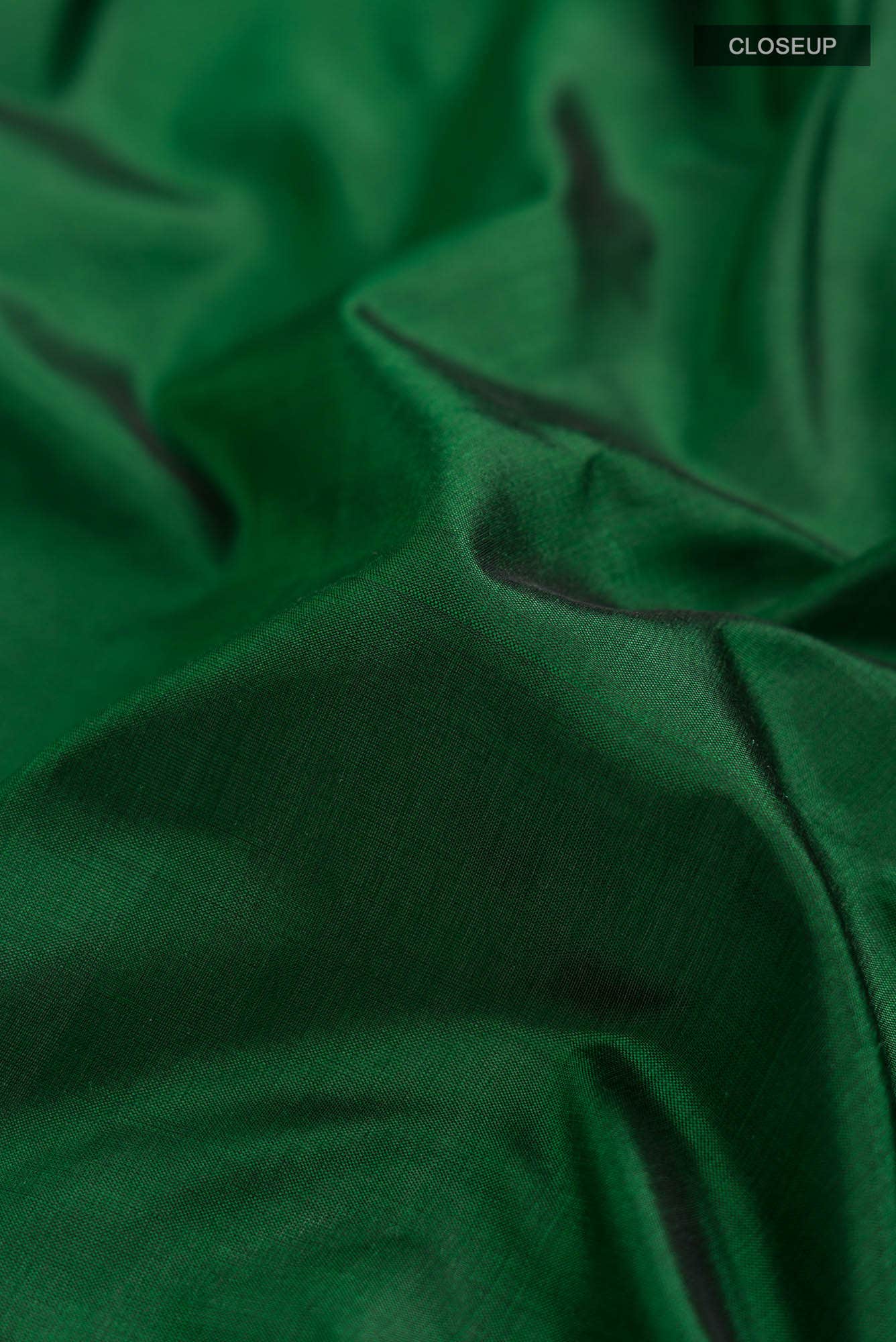 Green Banarasi Katan Silk Saree
