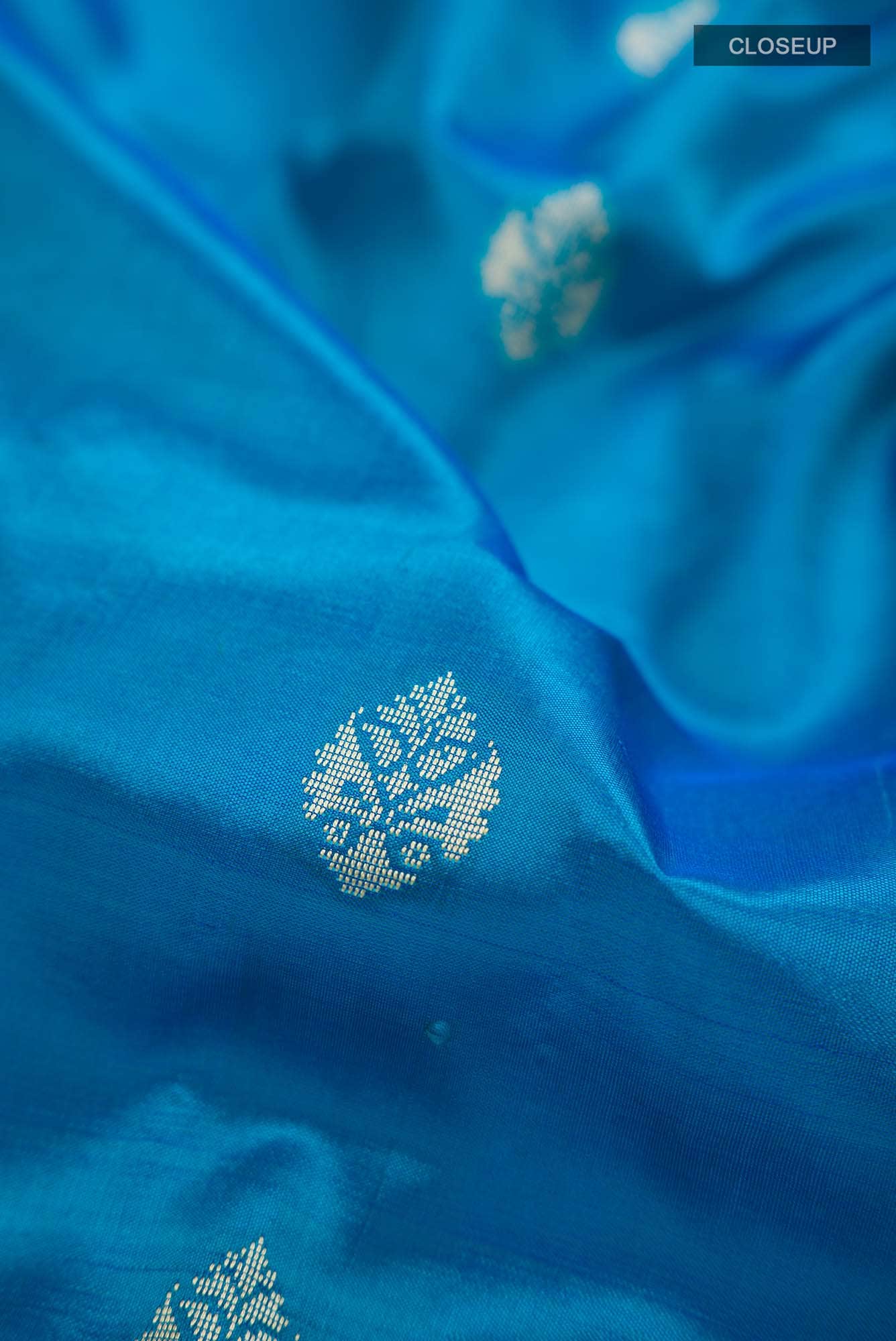 Blue Banarasi Katan Silk Saree