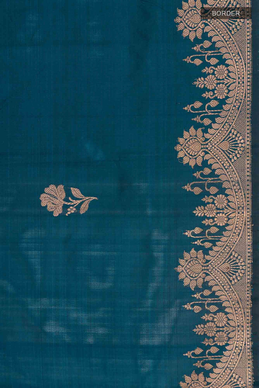 Blue Banarasi Katan Silk Saree
