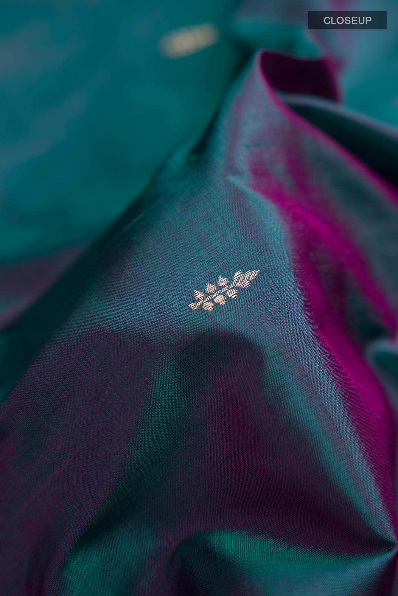 Blue Banarasi Katan Silk Saree
