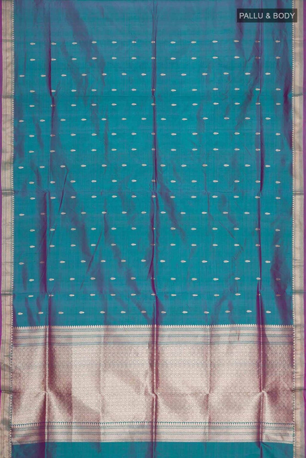 Blue Banarasi Katan Silk Saree
