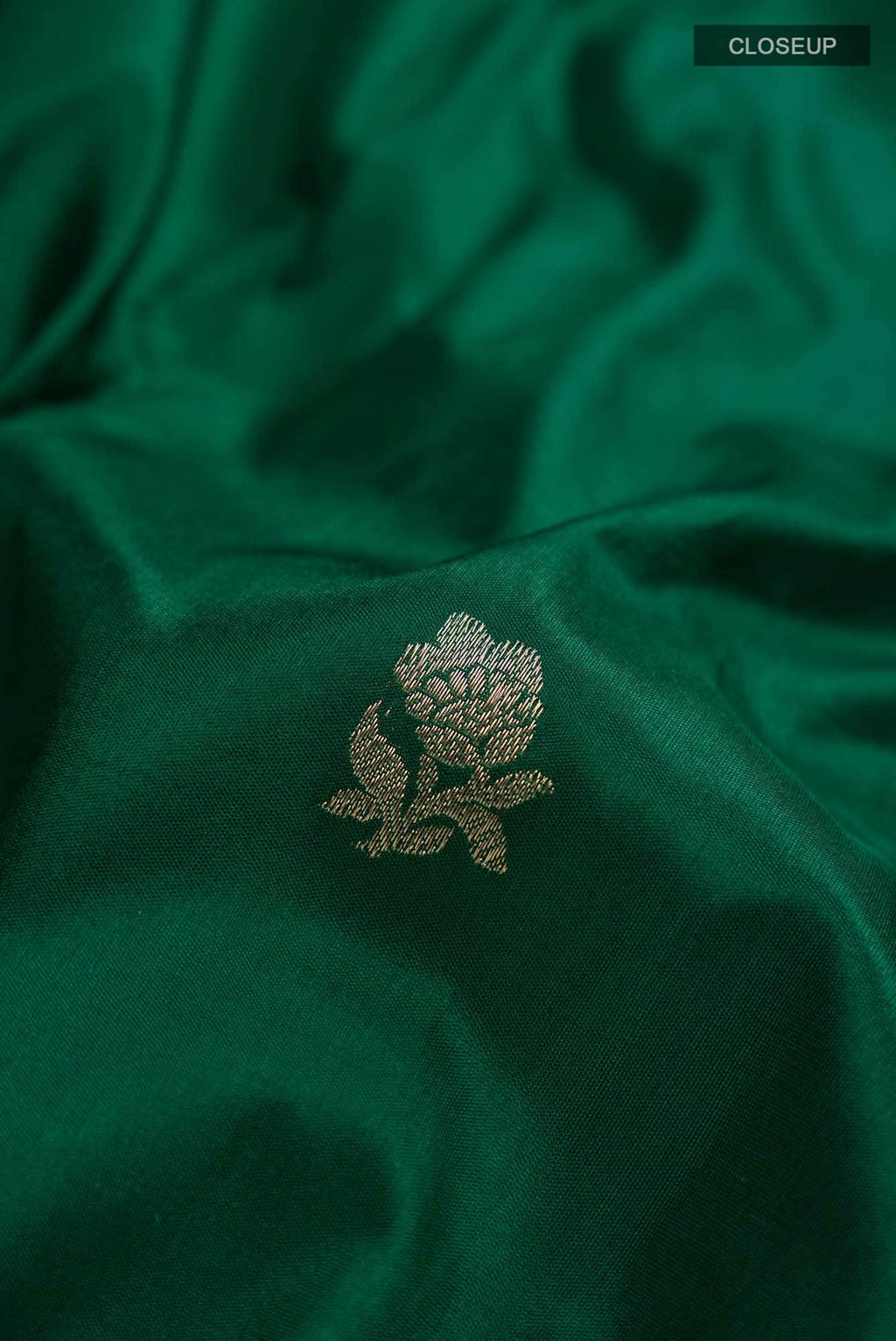 Green Banarasi Katan Silk Saree
