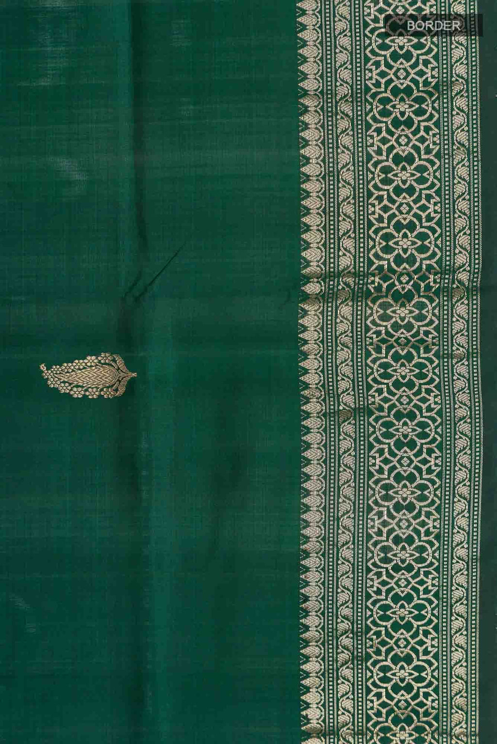 Green Banarasi Katan Silk Saree