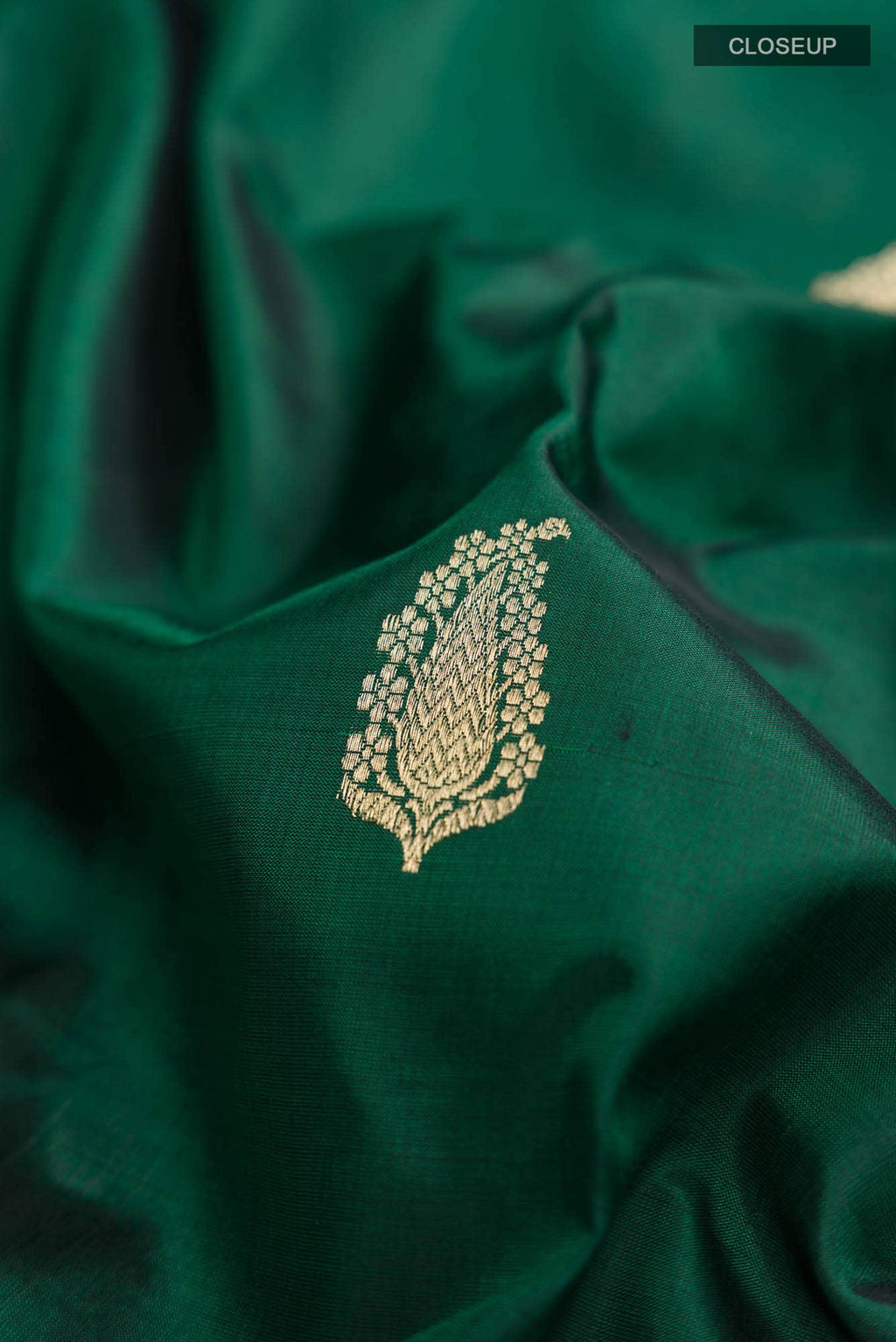 Green Banarasi Katan Silk Saree