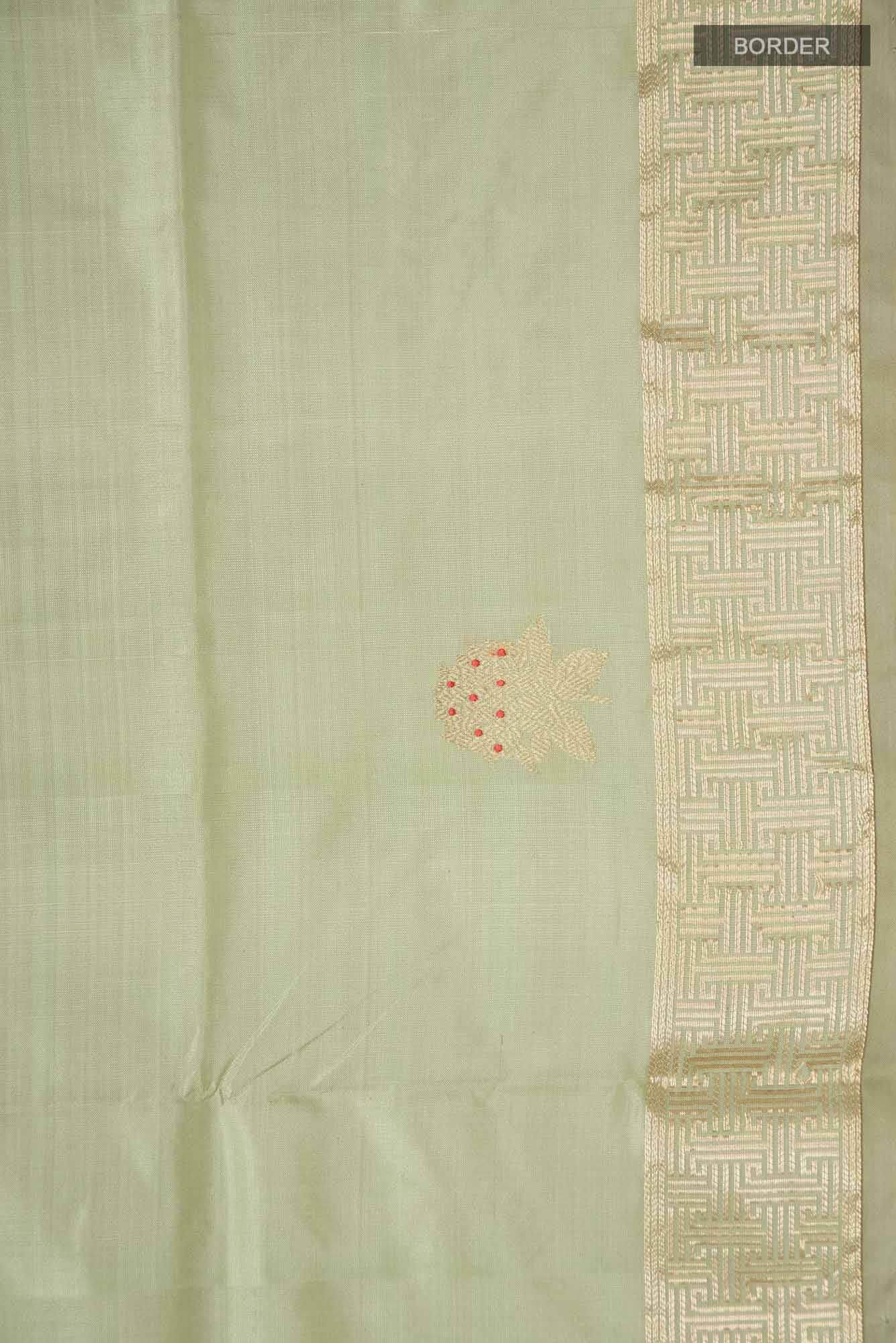 Green Banarasi Katan Silk Saree