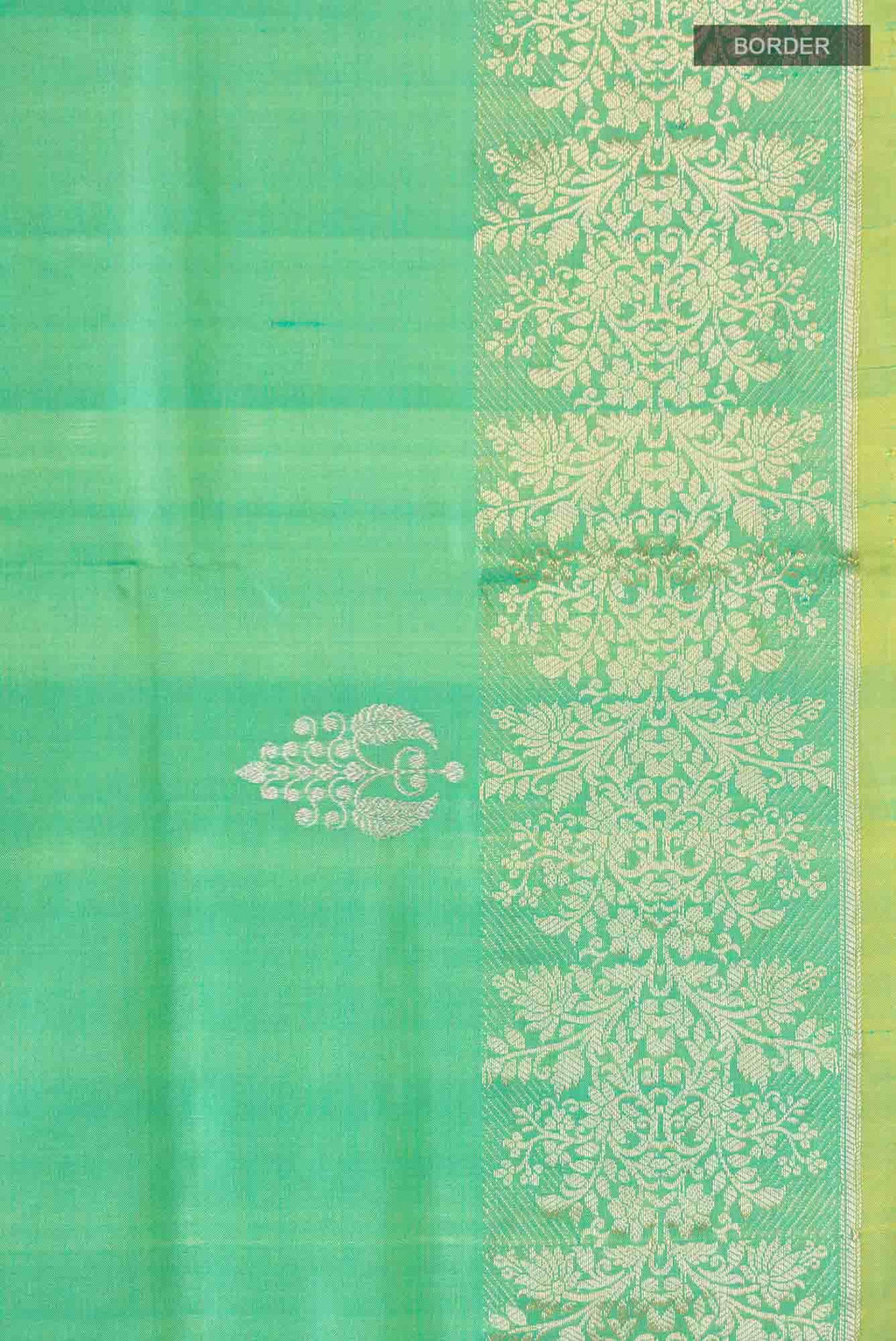 Green Banarasi Katan Silk Saree
