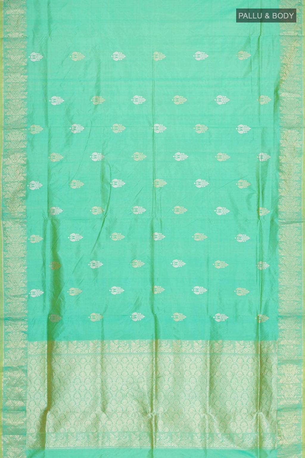 Green Banarasi Katan Silk Saree