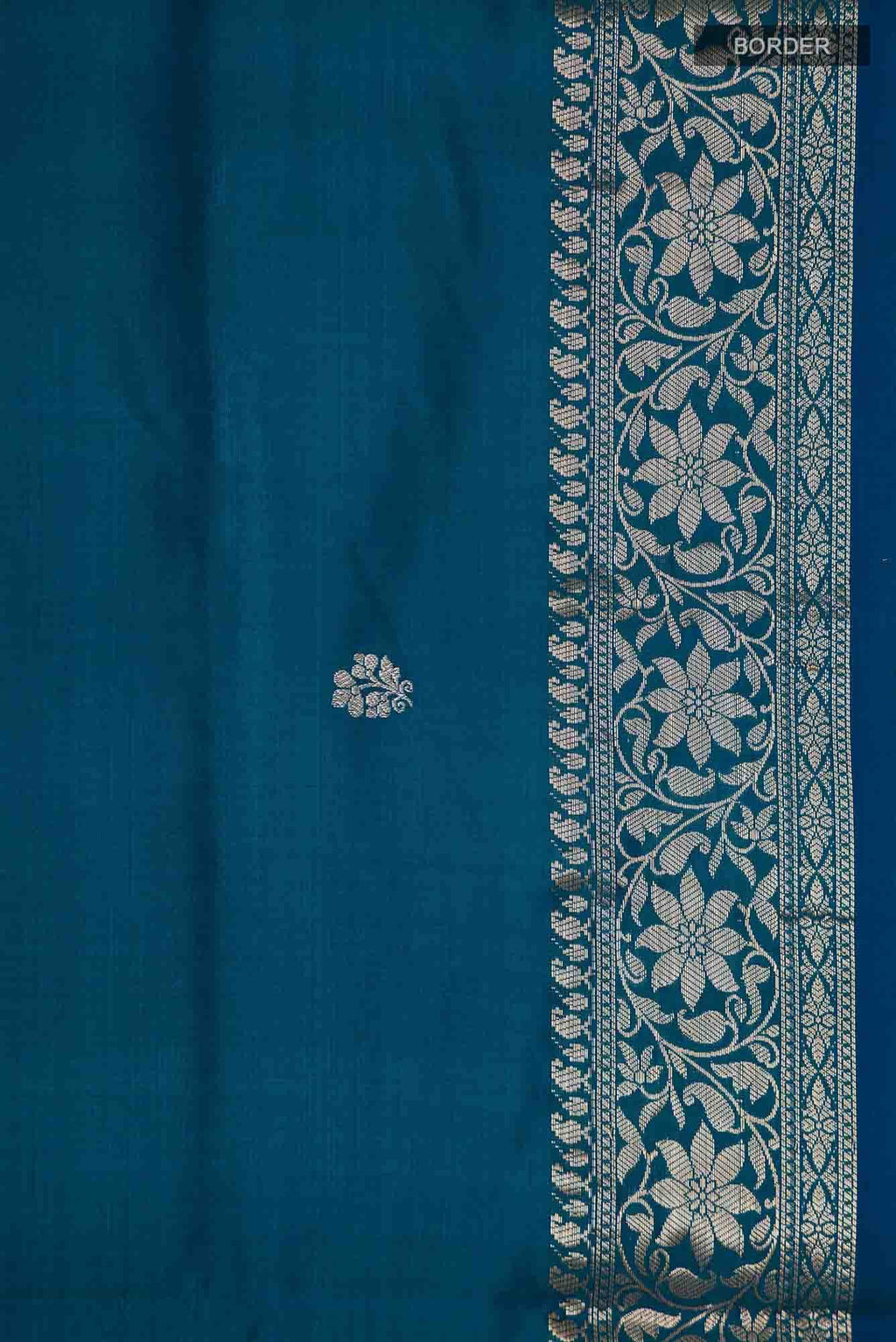 Blue Banarasi Katan Silk Saree