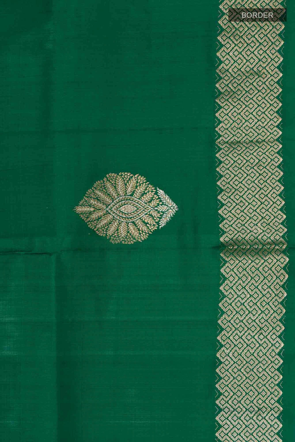 Green Banarasi Katan Silk Saree