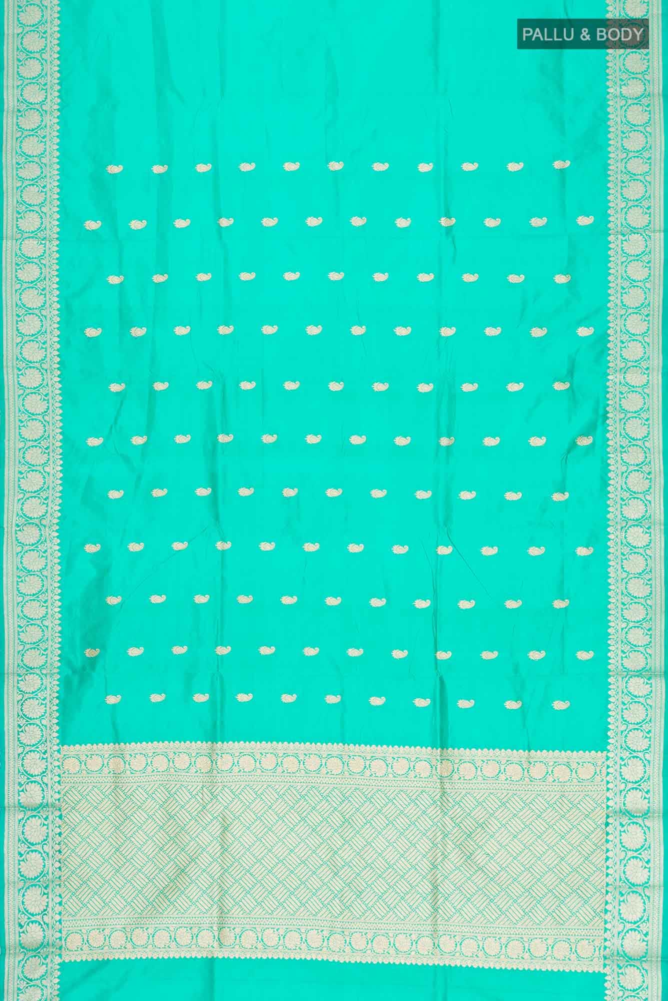 Green Banarasi Katan Silk Saree