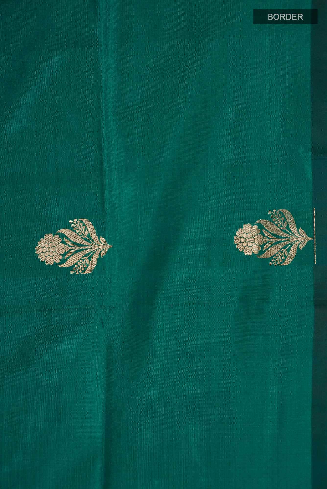 Green Banarasi Katan Silk Saree