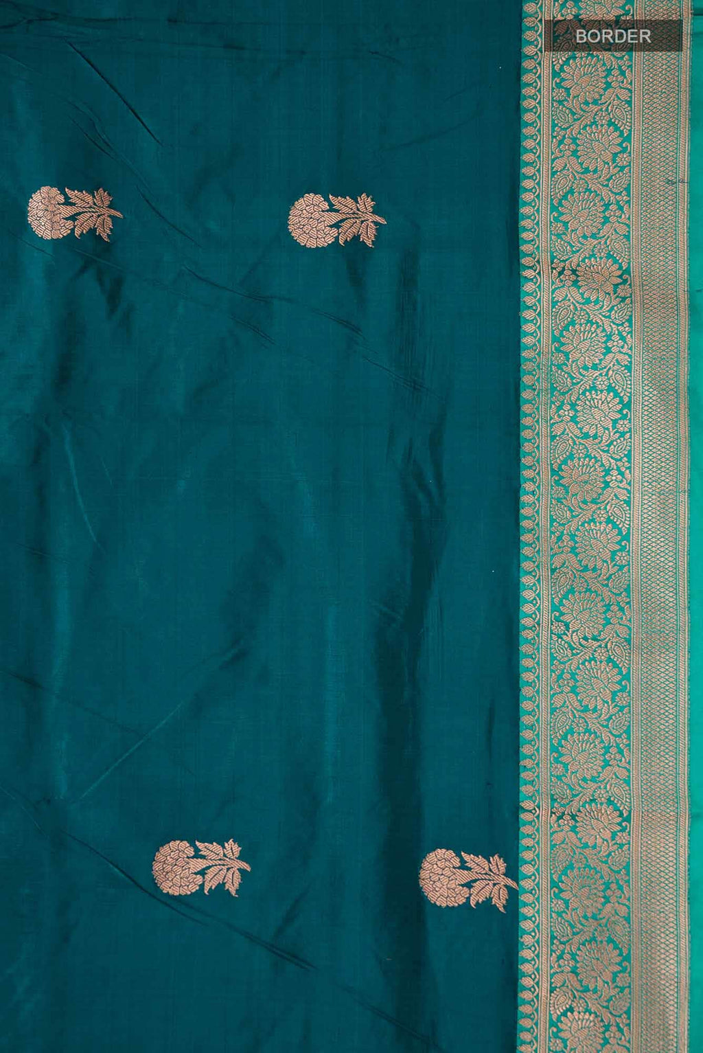 Blue Banarasi Katan Silk Saree