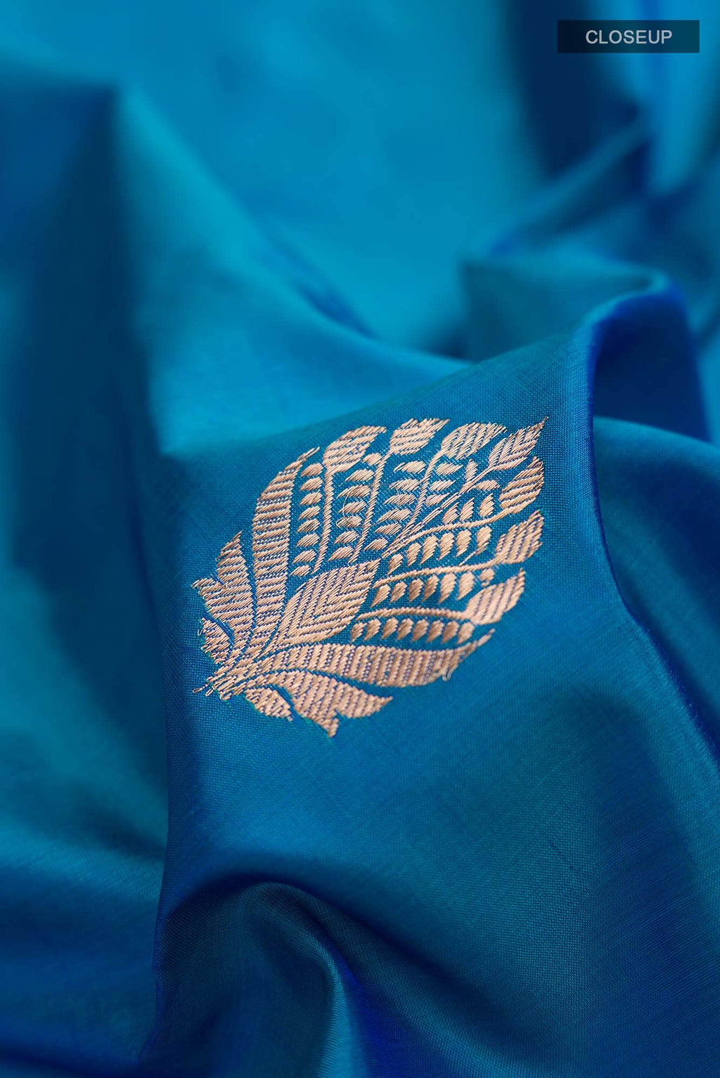Blue Banarasi Katan Silk Saree