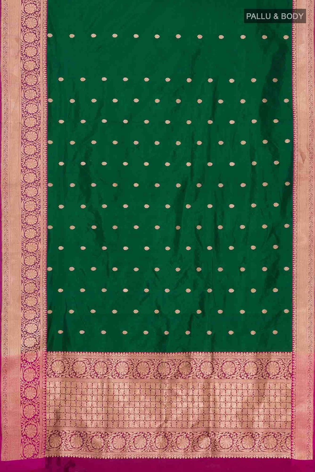 Green Banarasi Katan Silk Saree