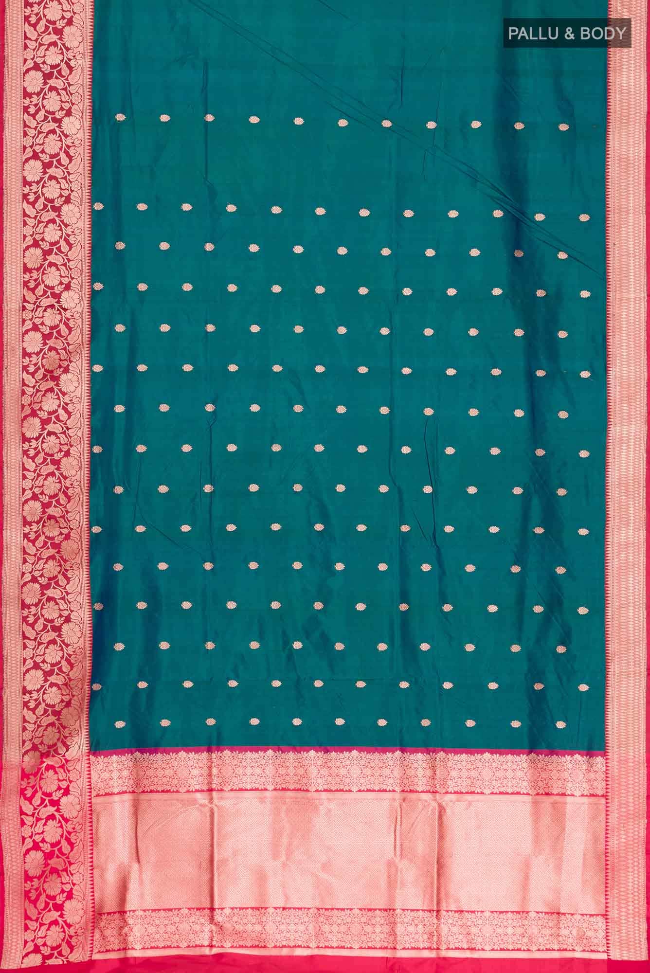 Green Banarasi Katan Silk Saree