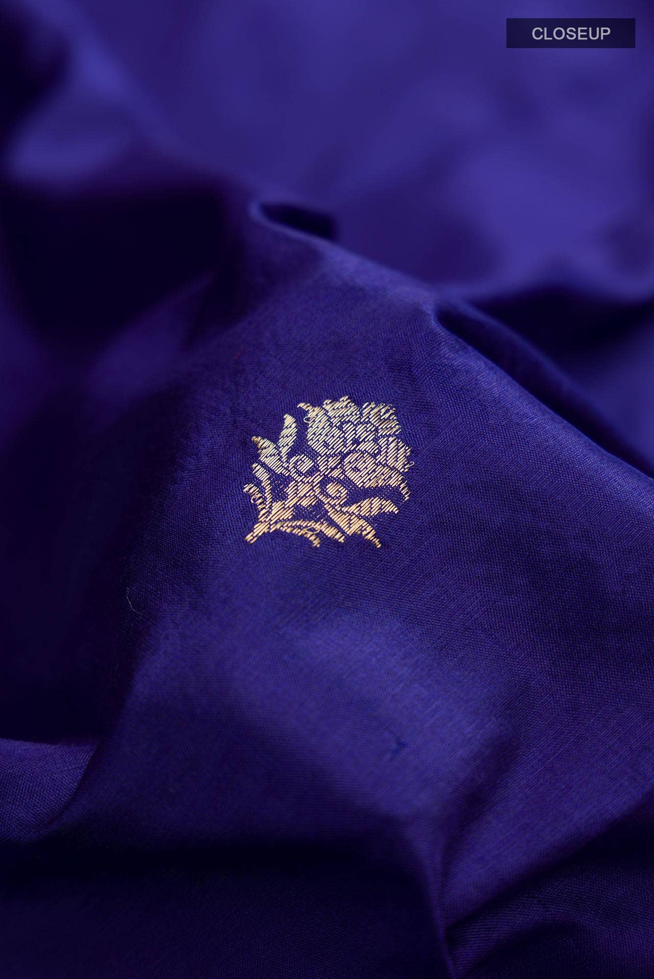 Blue Banarasi Katan Silk Saree