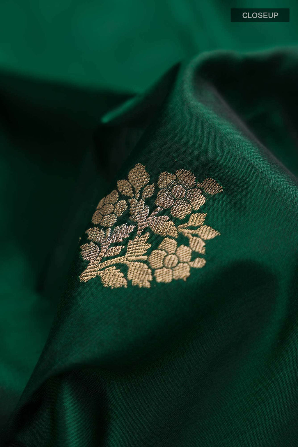 Green Banarasi Katan Silk Saree