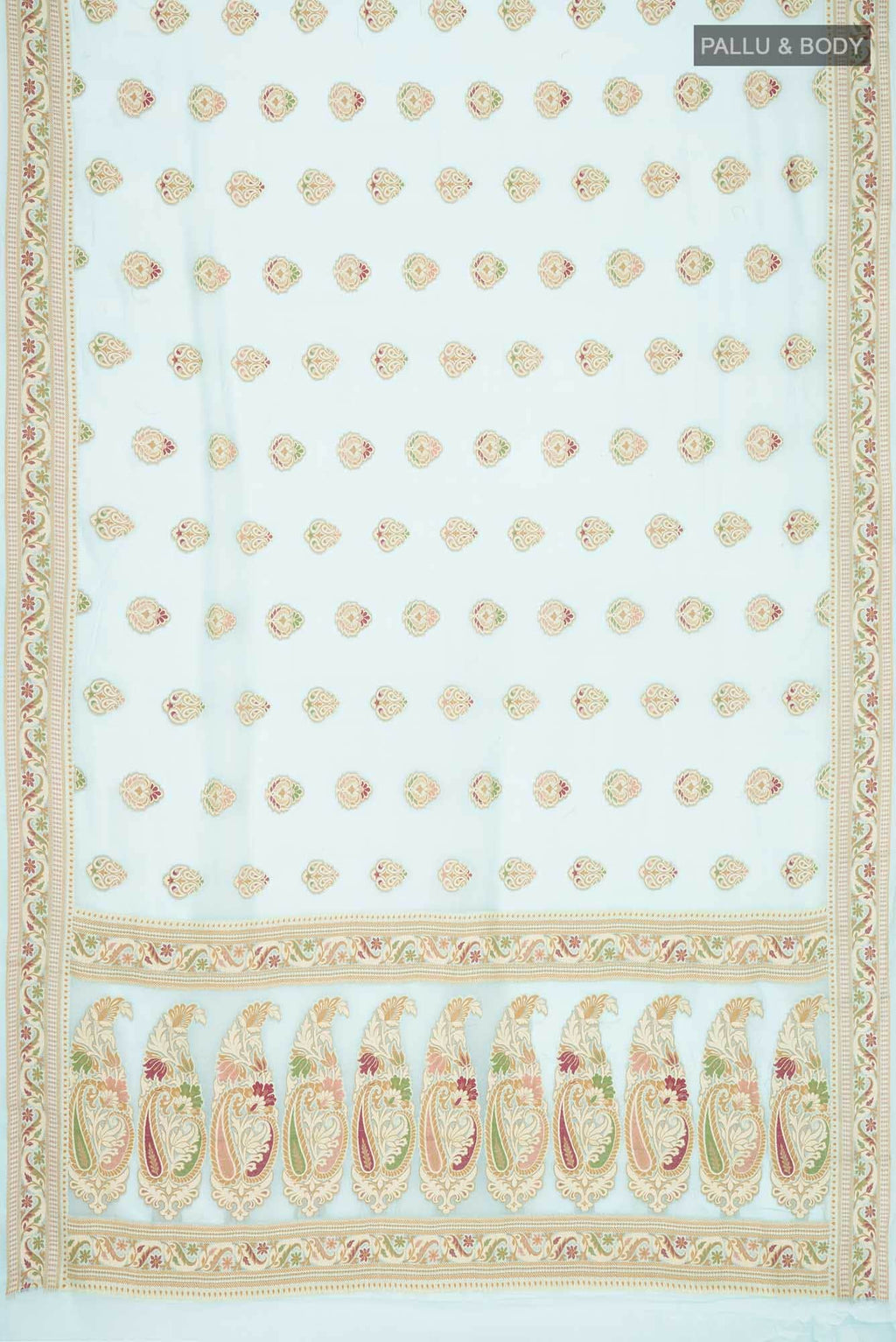 Blue Banarasi Georgette Saree