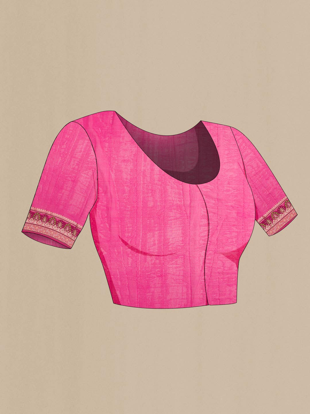 Pink Banarasi Georgette Saree