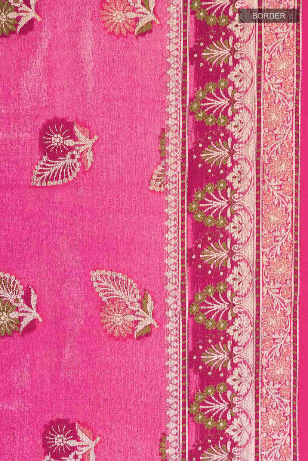 Pink Banarasi Georgette Saree