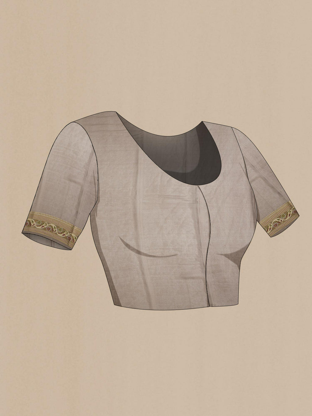 Brown Banarasi Georgette Saree