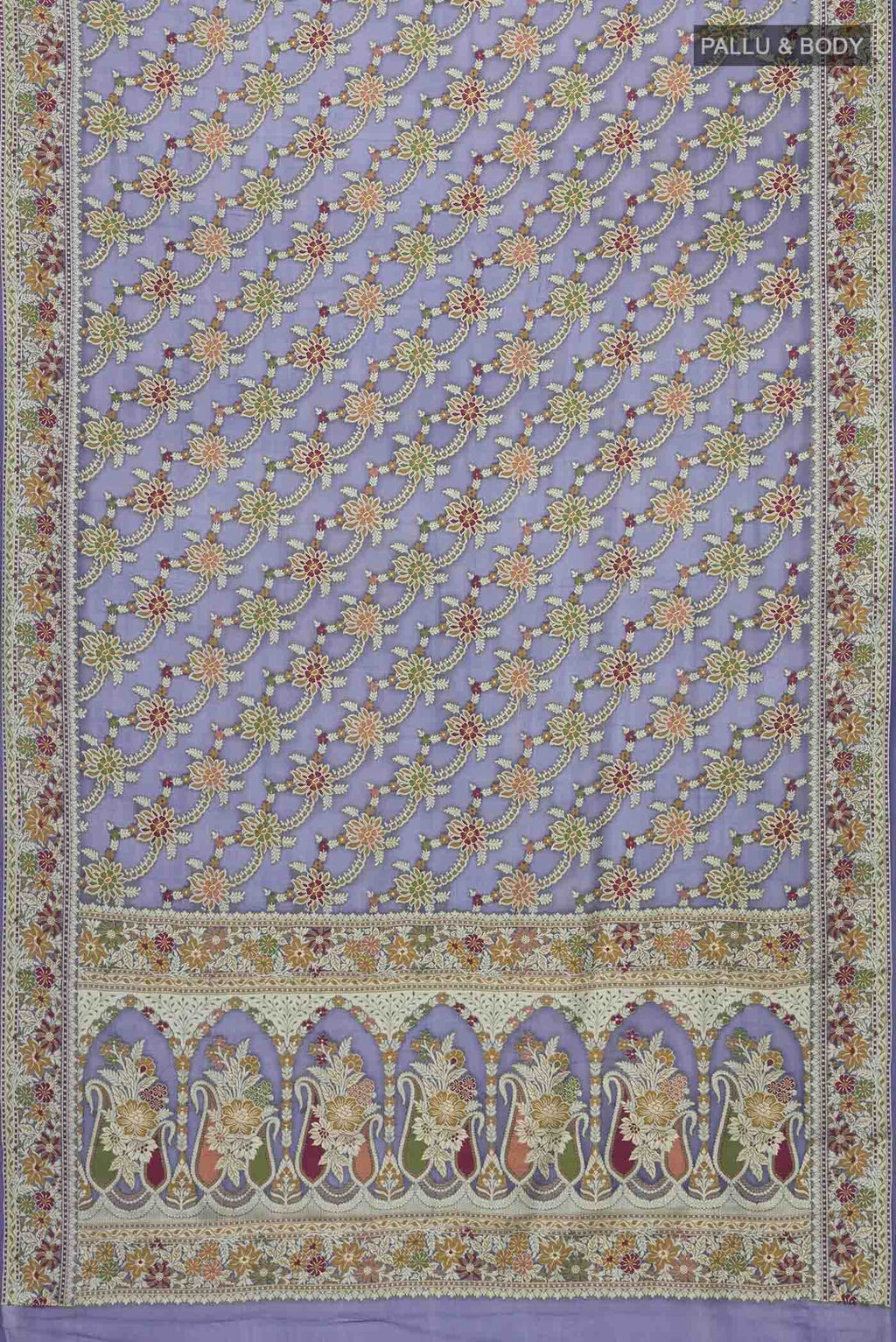 Blue Banarasi Georgette Saree