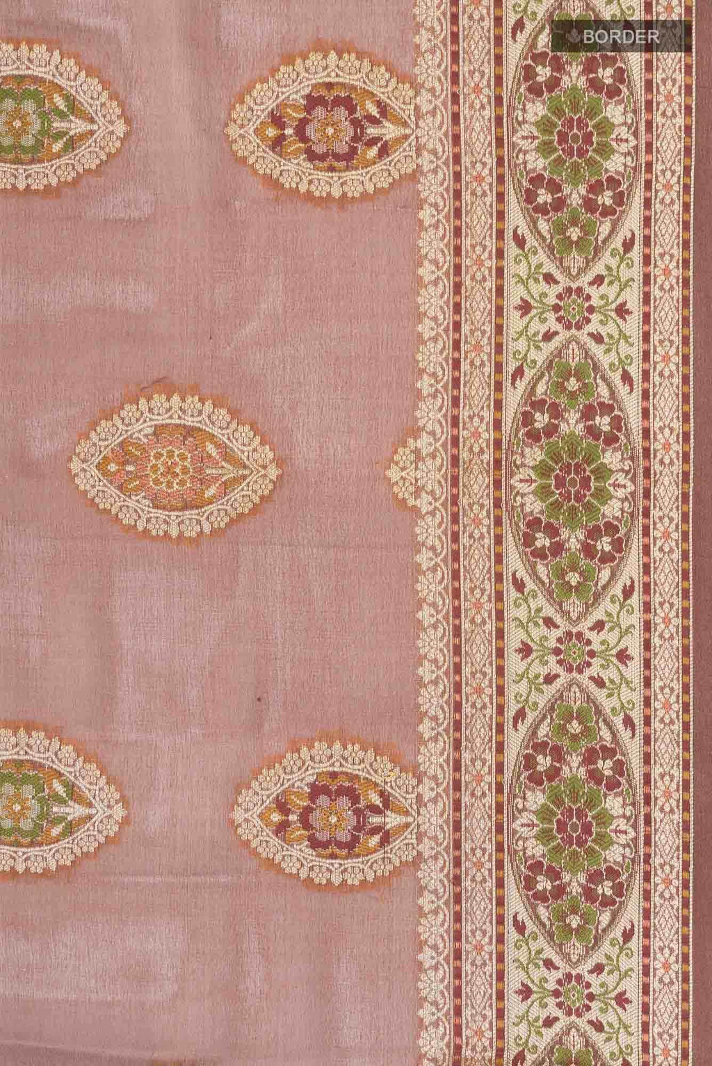 Brown Banarasi Georgette Saree