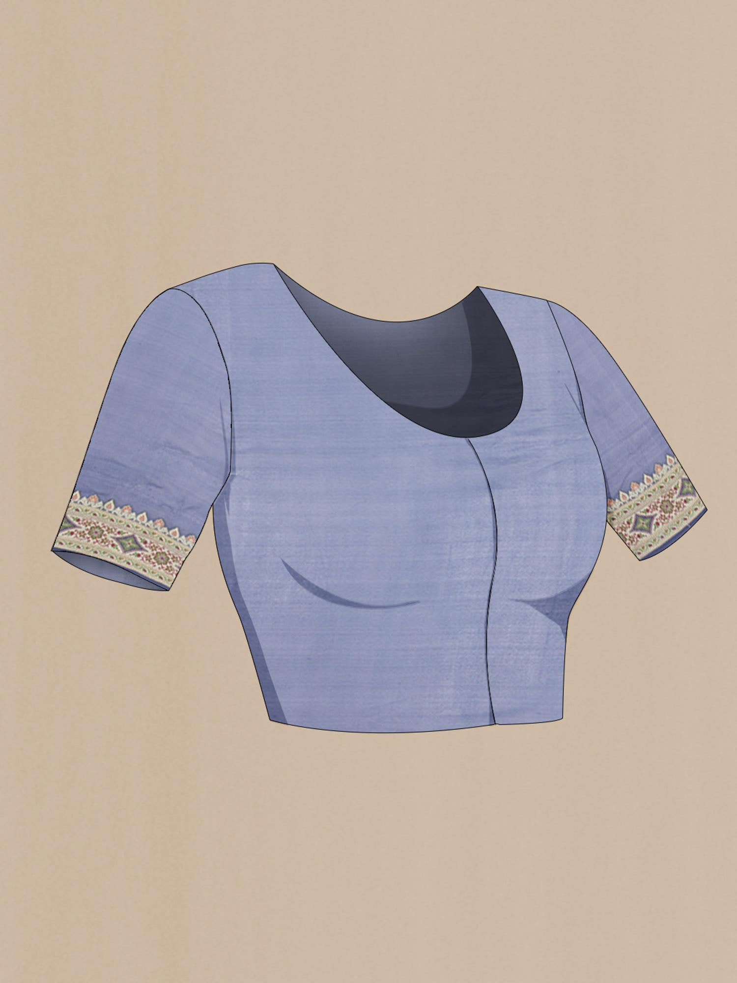 Blue Banarasi Georgette Saree
