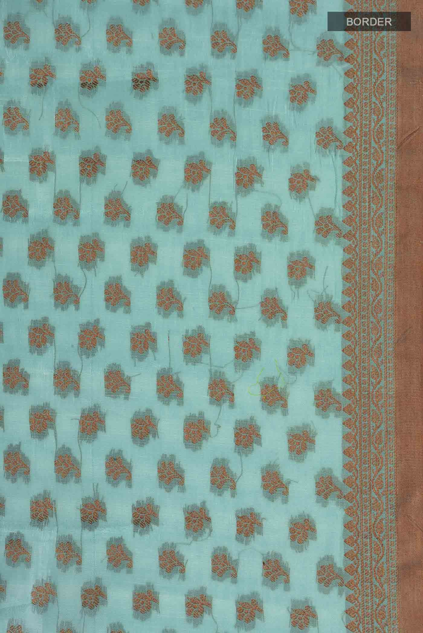 Green Banarasi Raw Silk Saree