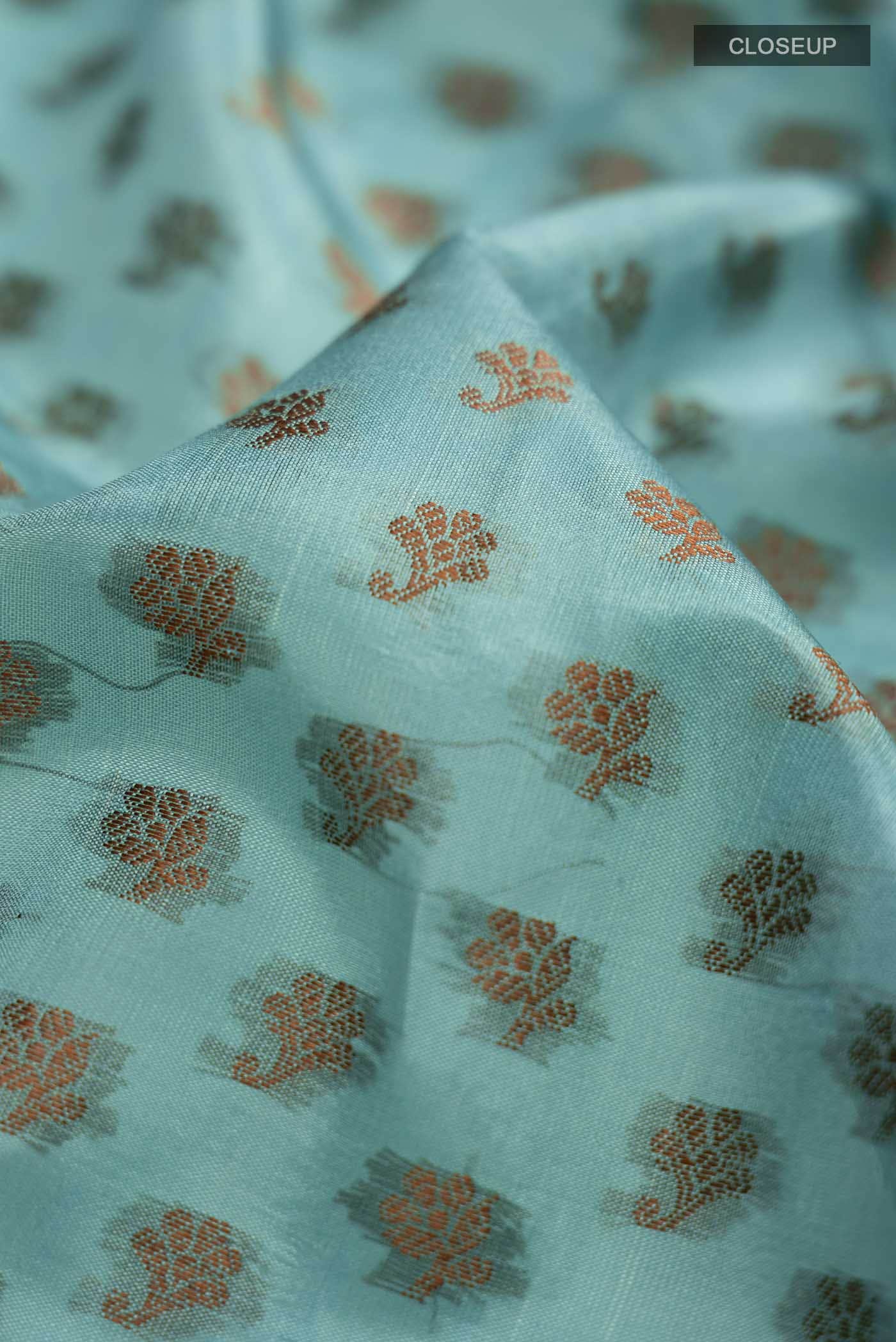 Green Banarasi Raw Silk Saree