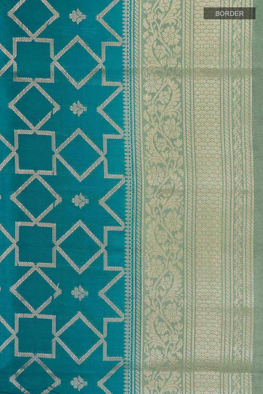 Blue Banarasi Raw Silk Saree