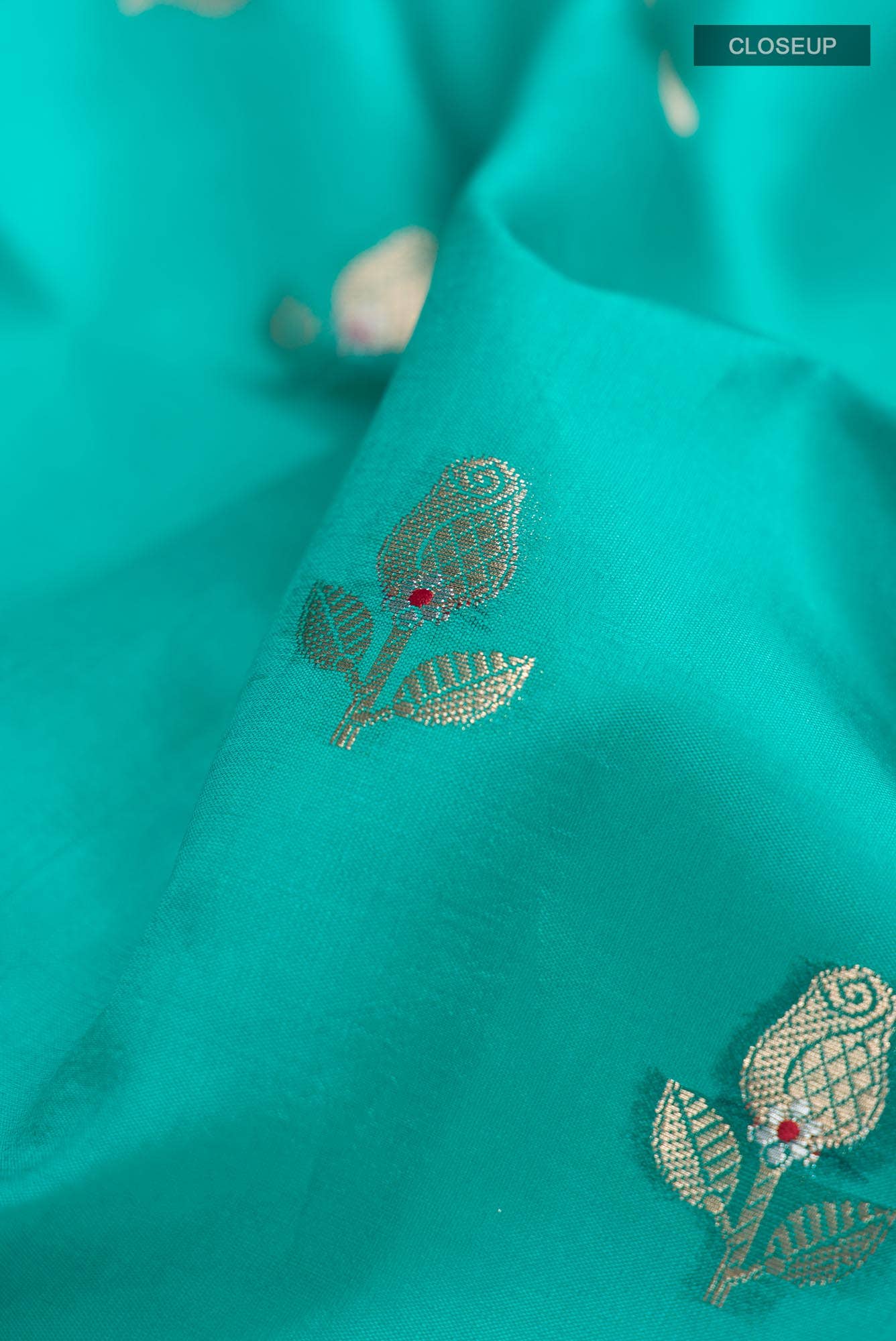 Blue Banarasi Raw Silk Saree