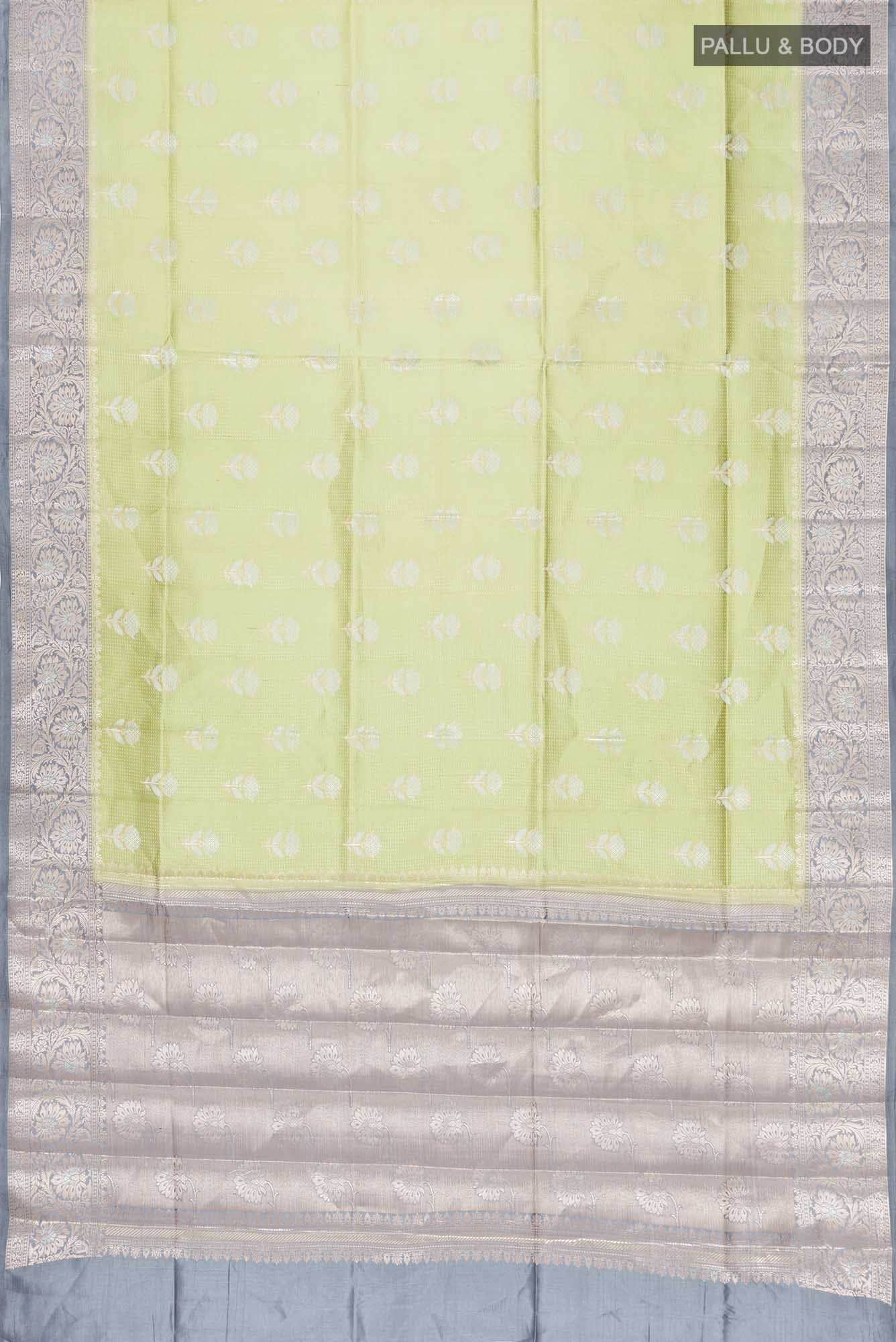 Green Banarasi Raw Silk Saree