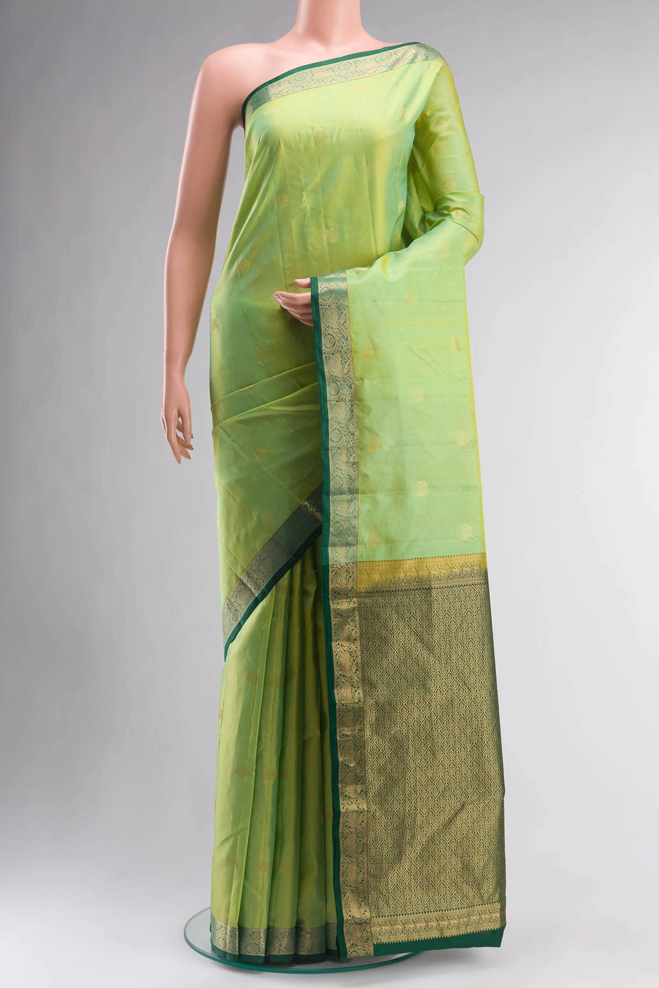 Green Kanchipuram Silk Saree