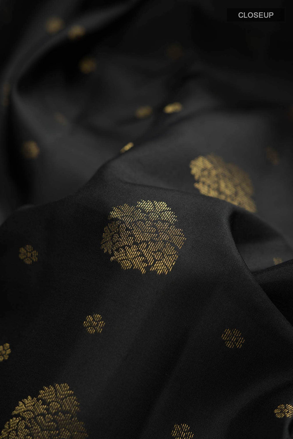 Black Kanchipuram Silk Saree
