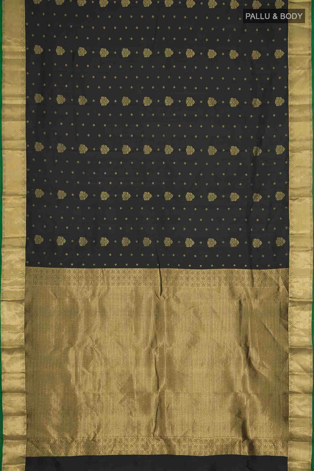 Black Kanchipuram Silk Saree