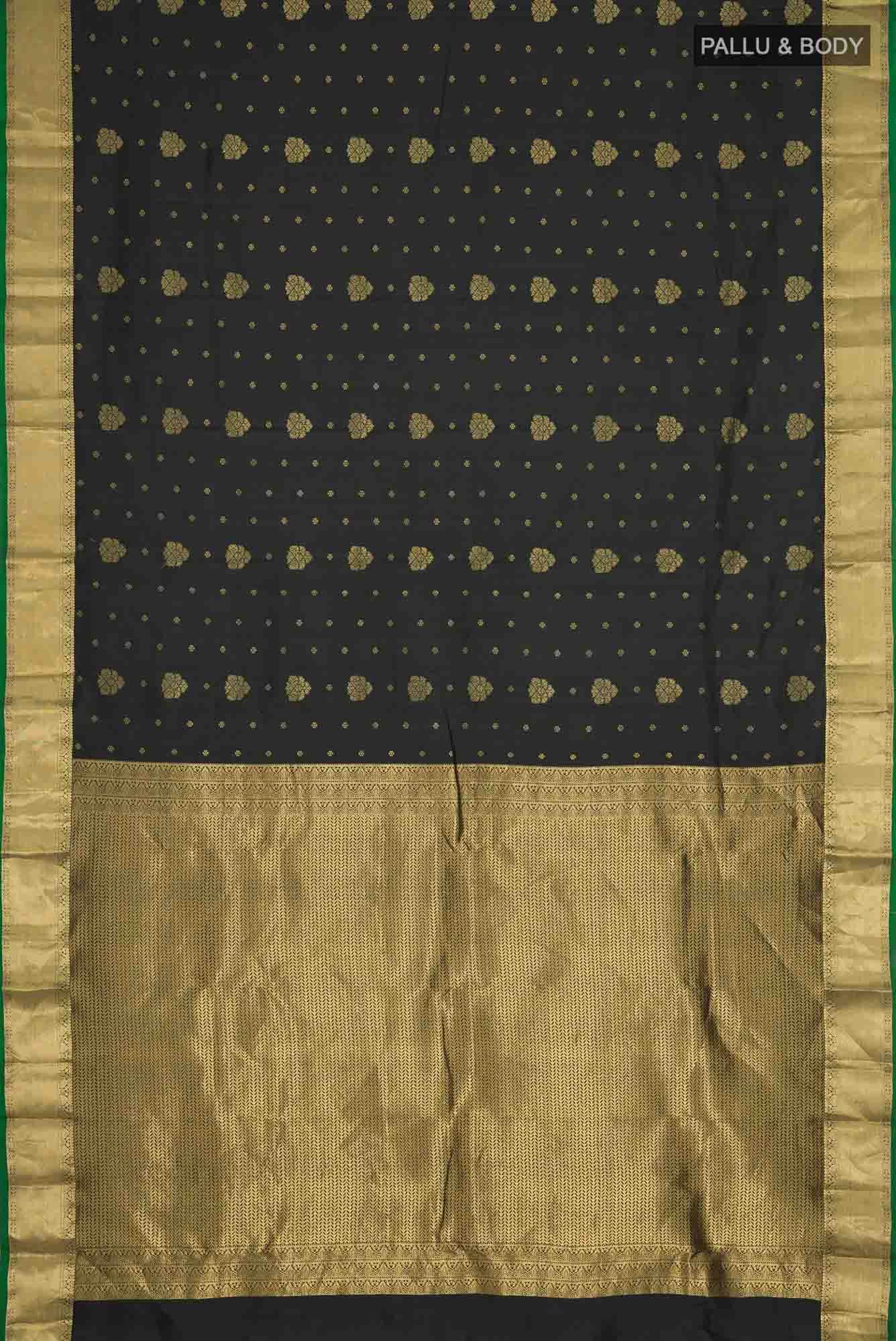 Black Kanchipuram Silk Saree