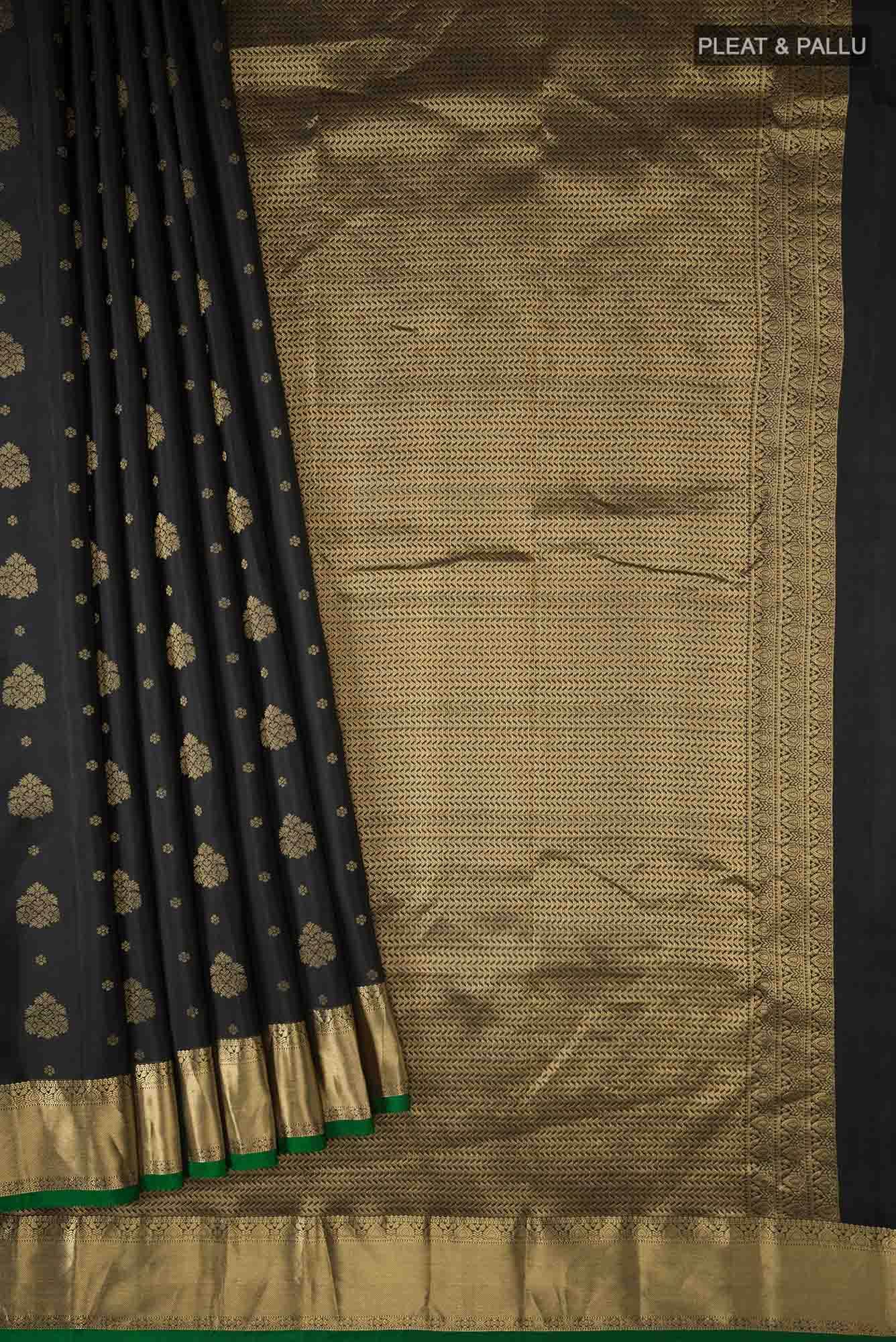 Black Kanchipuram Silk Saree