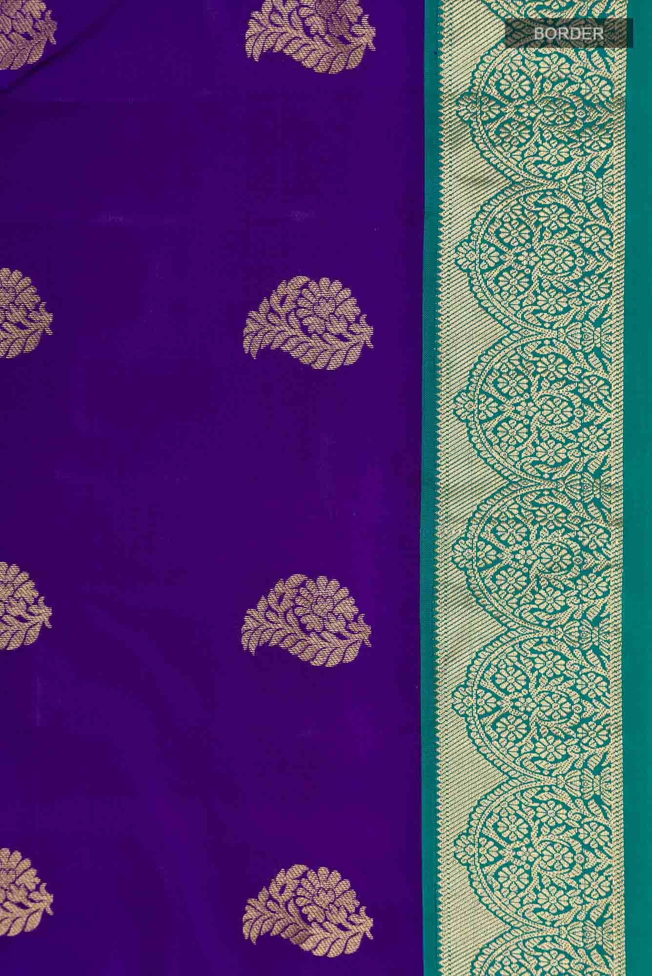 Blue Kanchipuram Silk Saree