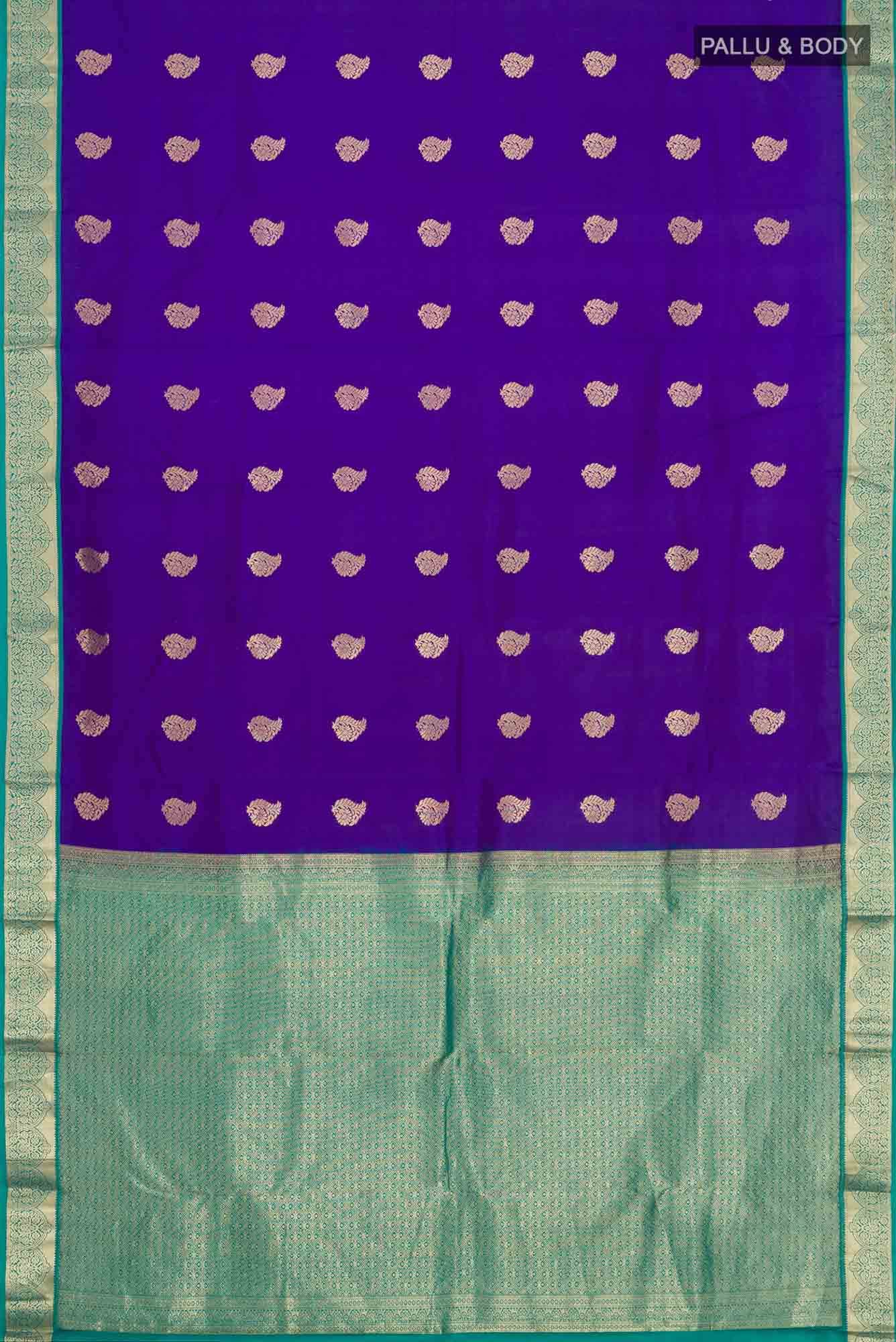 Blue Kanchipuram Silk Saree
