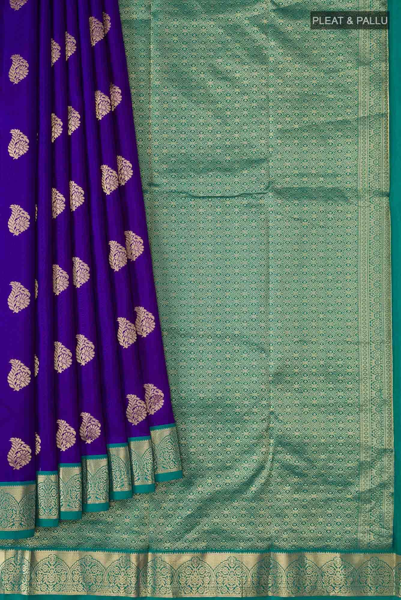 Blue Kanchipuram Silk Saree