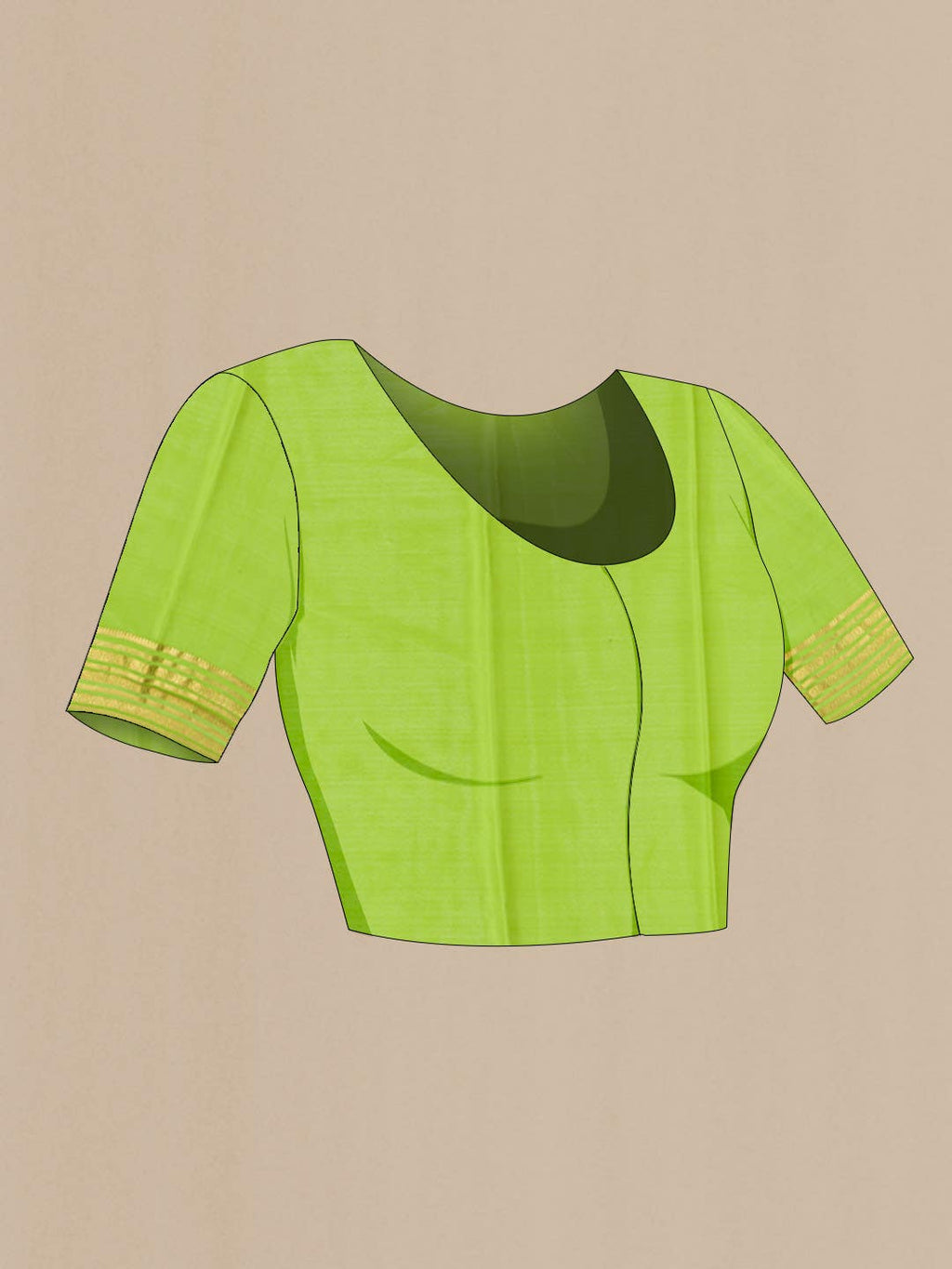 Light Green Mysore Crepe Saree
