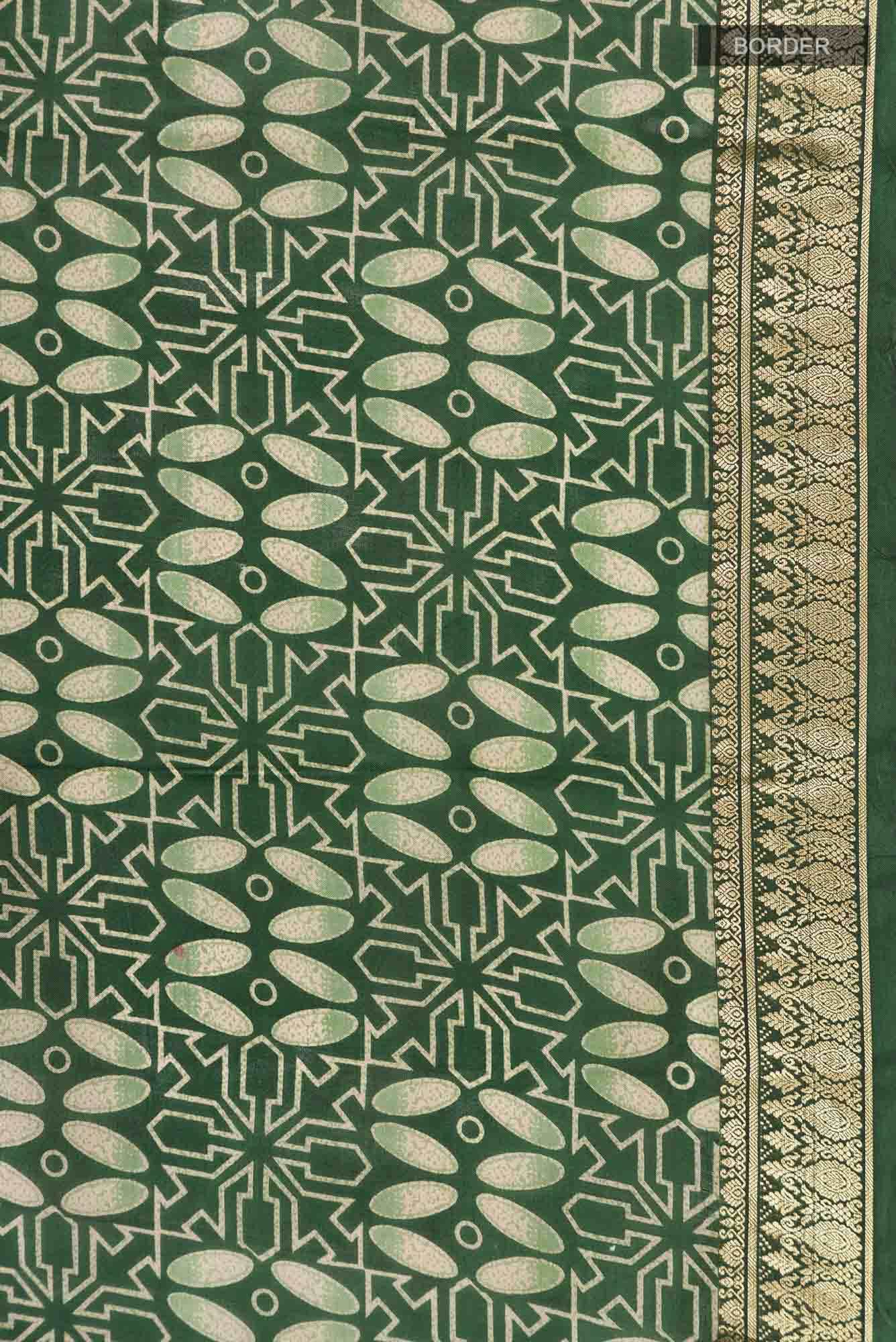 Green Bangalore Silk Saree