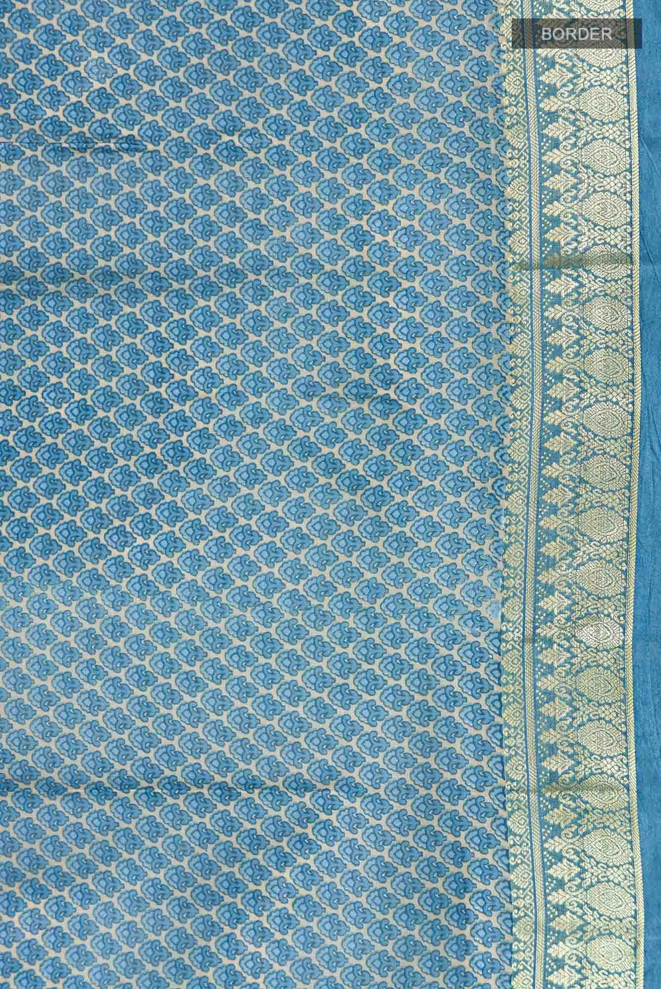 Blue Bangalore Silk Saree